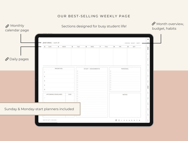 2022-2023 Digital Student Planner - Landscape