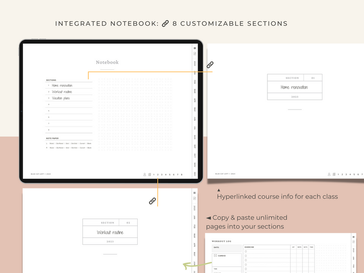 2023 Digital Planner - Landscape - Schedule