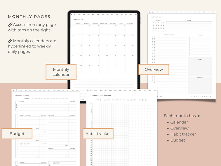 2023 Digital Planner - Portrait - Schedule