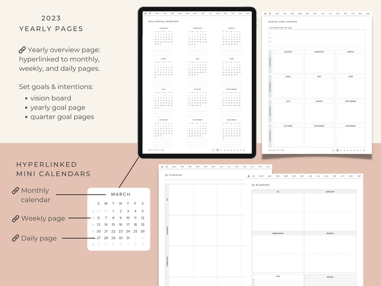 2023 Digital Planner - Portrait - Schedule