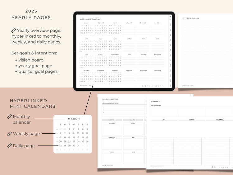 2023 Digital Planner - Landscape - Ruled