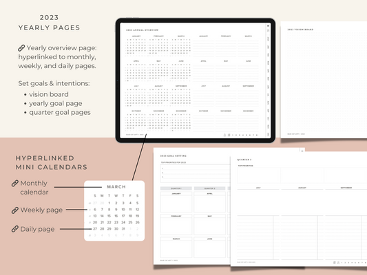 2023 Digital Planner - Landscape - Schedule