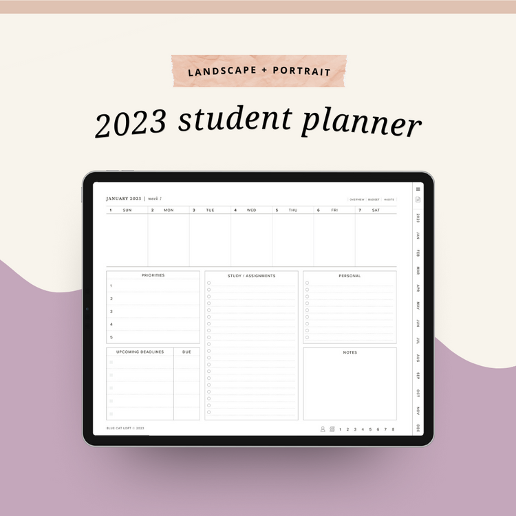 2023 Digital Student Planner