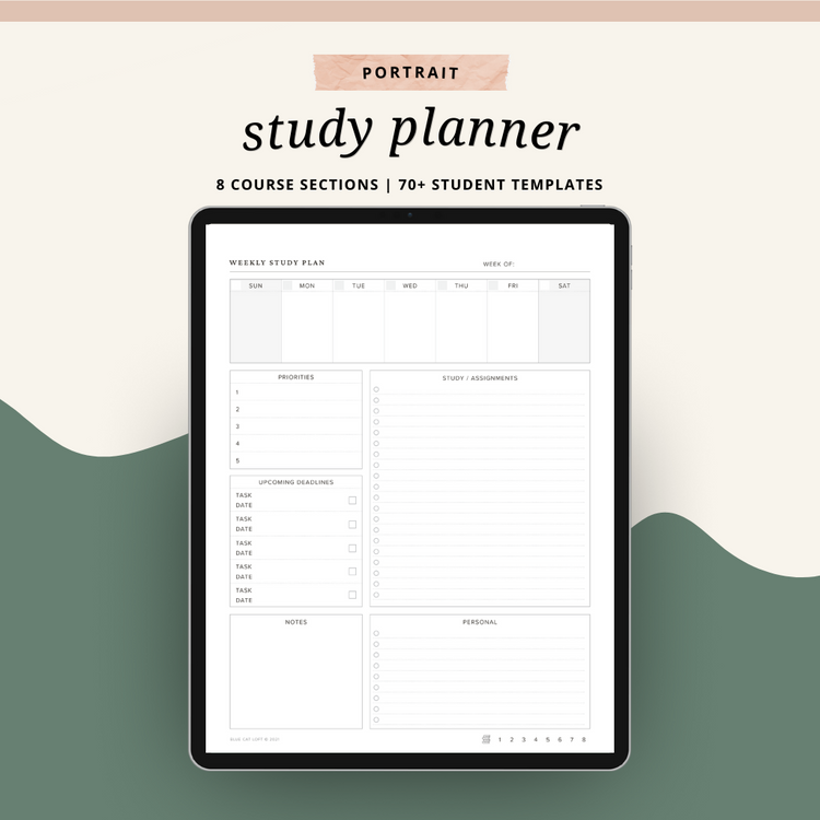Digital Student Organizer - Portrait